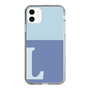 Slim Protection Case［ Original - initial two tone - L blue ］