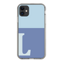 Slim Protection Case［ Original - initial two tone - L blue ］