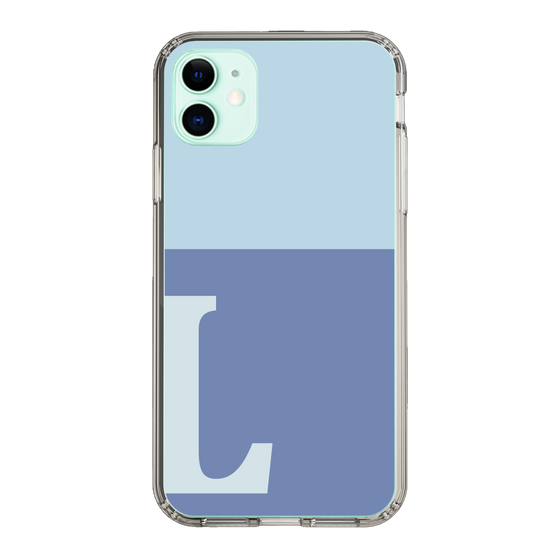 Slim Protection Case［ Original - initial two tone - L blue ］