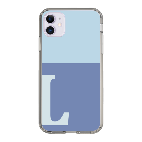 Slim Protection Case［ Original - initial two tone - L blue ］