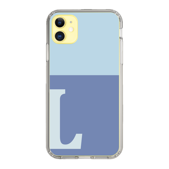 Slim Protection Case［ Original - initial two tone - L blue ］