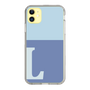 Slim Protection Case［ Original - initial two tone - L blue ］
