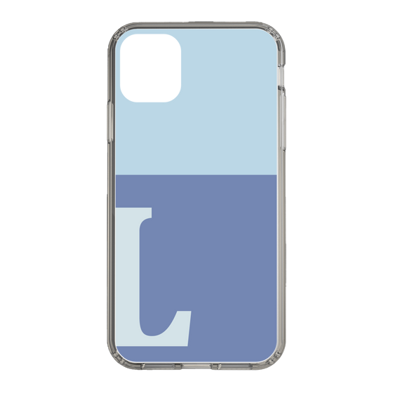 Slim Protection Case［ Original - initial two tone - L blue ］