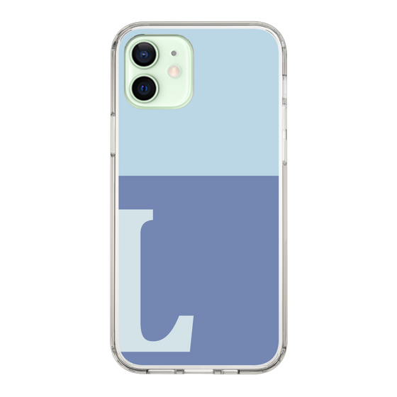 Slim Protection Case［ Original - initial two tone - L blue ］