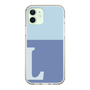 Slim Protection Case［ Original - initial two tone - L blue ］