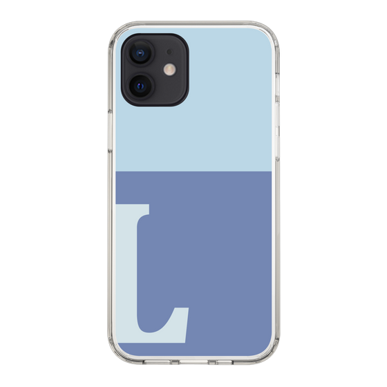 Slim Protection Case［ Original - initial two tone - L blue ］