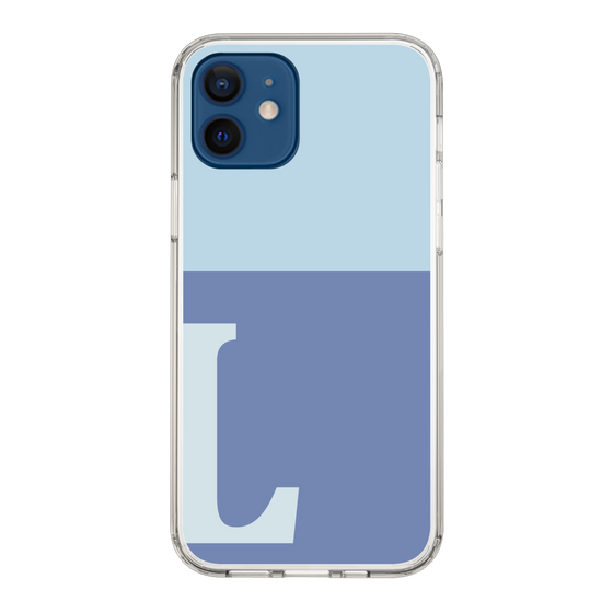 Slim Protection Case［ Original - initial two tone - L blue ］