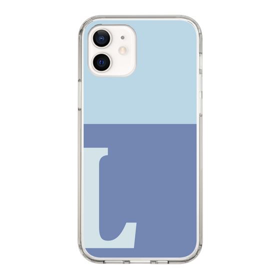 Slim Protection Case［ Original - initial two tone - L blue ］
