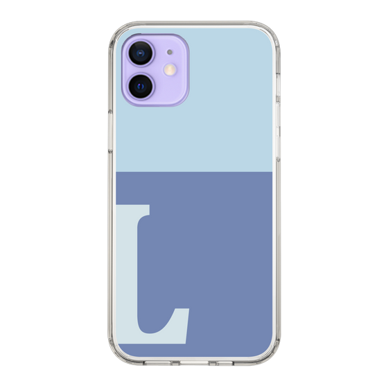 Slim Protection Case［ Original - initial two tone - L blue ］