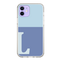 Slim Protection Case［ Original - initial two tone - L blue ］
