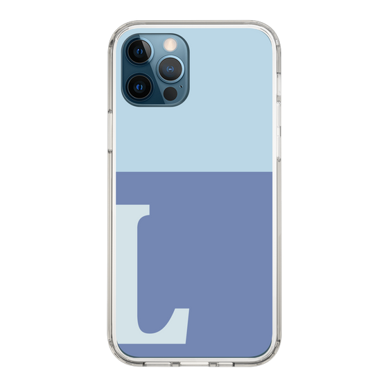 Slim Protection Case［ Original - initial two tone - L blue ］