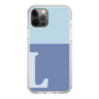 Slim Protection Case［ Original - initial two tone - L blue ］