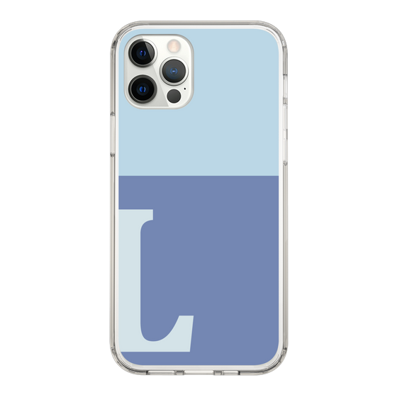 Slim Protection Case［ Original - initial two tone - L blue ］