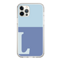 Slim Protection Case［ Original - initial two tone - L blue ］