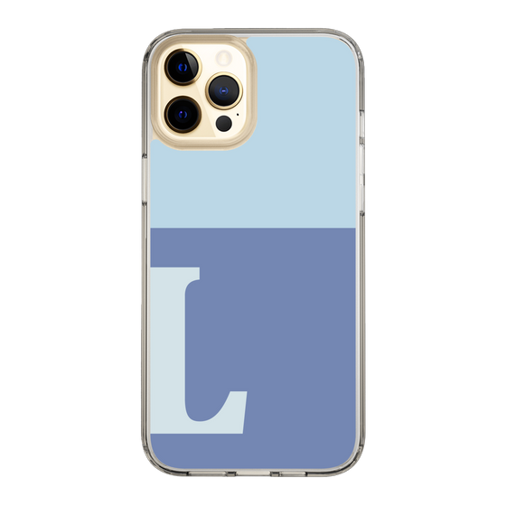 Slim Protection Case［ Original - initial two tone - L blue ］