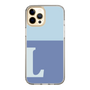 Slim Protection Case［ Original - initial two tone - L blue ］
