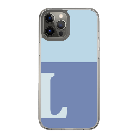 Slim Protection Case［ Original - initial two tone - L blue ］