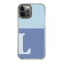 Slim Protection Case［ Original - initial two tone - L blue ］