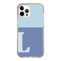 Slim Protection Case［ Original - initial two tone - L blue ］