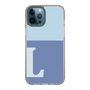 Slim Protection Case［ Original - initial two tone - L blue ］