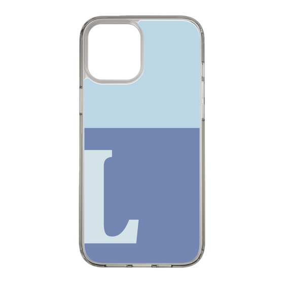 Slim Protection Case［ Original - initial two tone - L blue ］