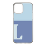 Slim Protection Case［ Original - initial two tone - L blue ］