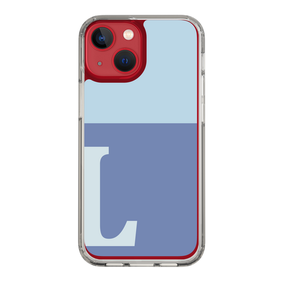 Slim Protection Case［ Original - initial two tone - L blue ］