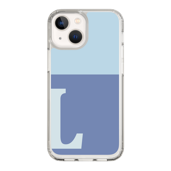 Slim Protection Case［ Original - initial two tone - L blue ］