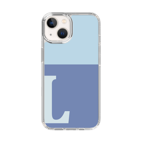 Slim Protection Case［ Original - initial two tone - L blue ］
