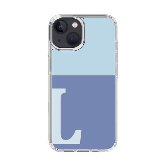 Slim Protection Case［ Original - initial two tone - L blue ］