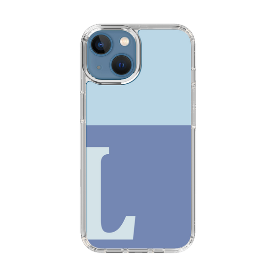 Slim Protection Case［ Original - initial two tone - L blue ］