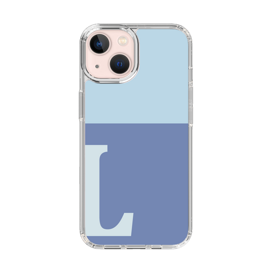 Slim Protection Case［ Original - initial two tone - L blue ］