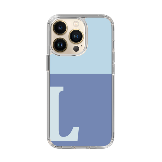 Slim Protection Case［ Original - initial two tone - L blue ］