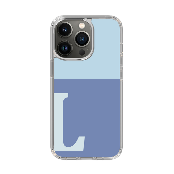 Slim Protection Case［ Original - initial two tone - L blue ］