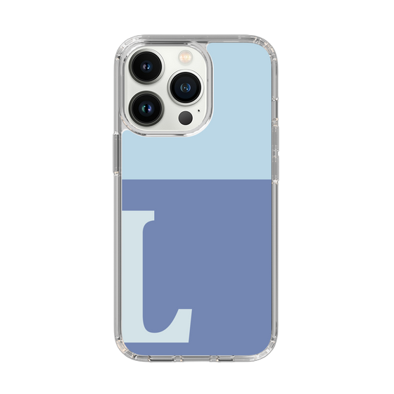 Slim Protection Case［ Original - initial two tone - L blue ］