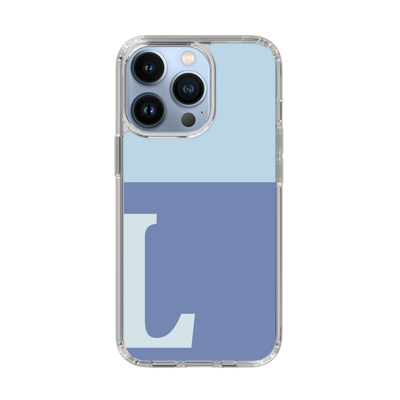 Slim Protection Case［ Original - initial two tone - L blue ］