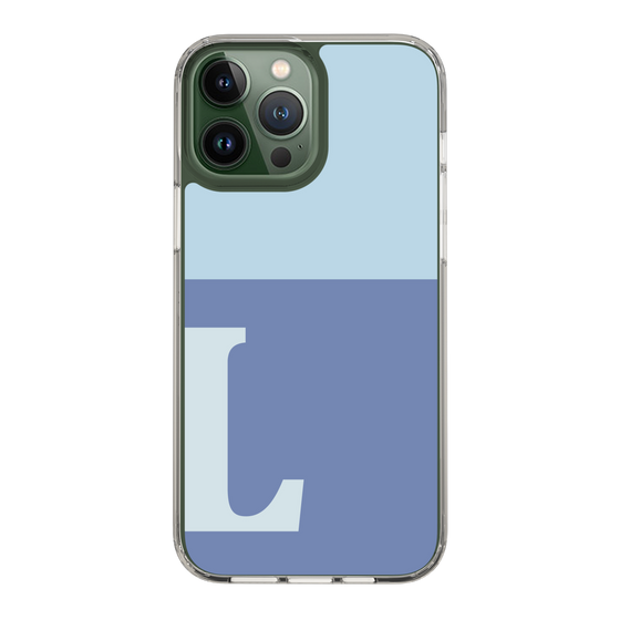 Slim Protection Case［ Original - initial two tone - L blue ］