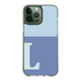 Slim Protection Case［ Original - initial two tone - L blue ］