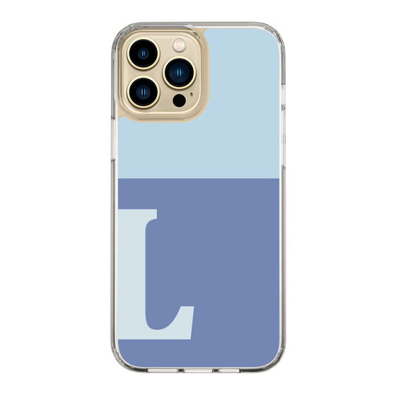 Slim Protection Case［ Original - initial two tone - L blue ］