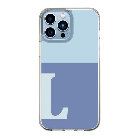 Slim Protection Case［ Original - initial two tone - L blue ］