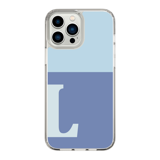 Slim Protection Case［ Original - initial two tone - L blue ］