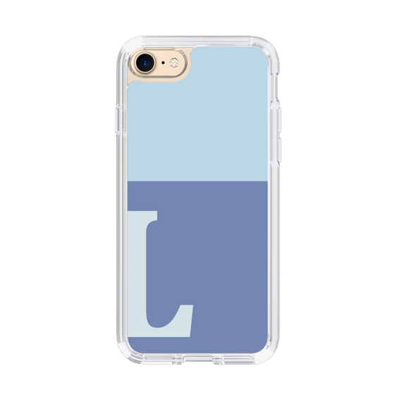 Slim Protection Case［ Original - initial two tone - L blue ］
