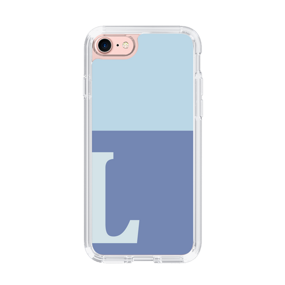 Slim Protection Case［ Original - initial two tone - L blue ］
