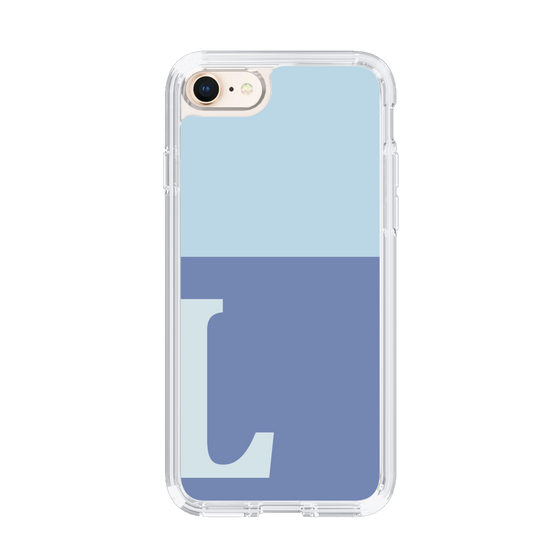 Slim Protection Case［ Original - initial two tone - L blue ］
