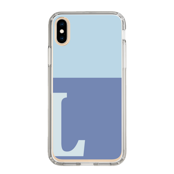 Slim Protection Case［ Original - initial two tone - L blue ］
