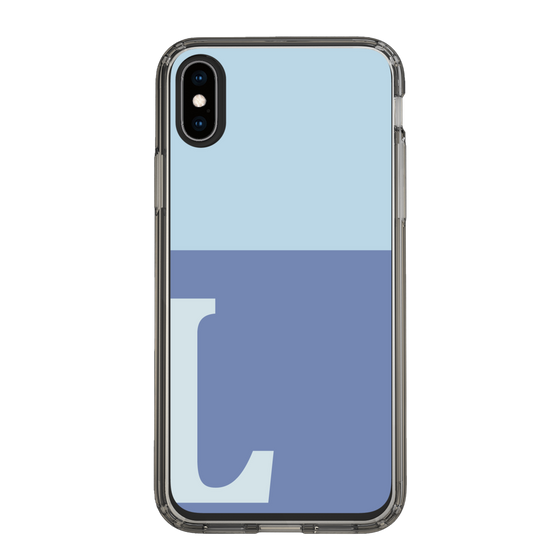 Slim Protection Case［ Original - initial two tone - L blue ］