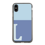 Slim Protection Case［ Original - initial two tone - L blue ］