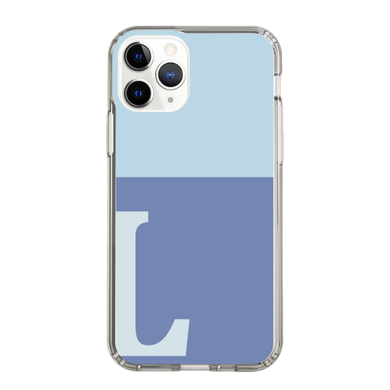Slim Protection Case［ Original - initial two tone - L blue ］