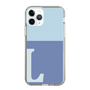 Slim Protection Case［ Original - initial two tone - L blue ］