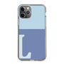 Slim Protection Case［ Original - initial two tone - L blue ］